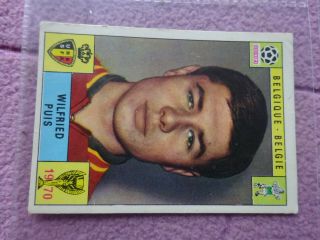 Panini - Mexico 1970 Football World Cup - Belgique - Wilfried Puis Fr / Near Gd