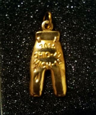 2015 Authentic " Gold Pants " Pendant Ohio State Vs.  Michigan (staff Owned)