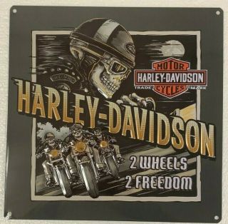 Ande Rooney Harley Davidson Road Rage Tin Hd Motorcycle Garage Man Cave Sign
