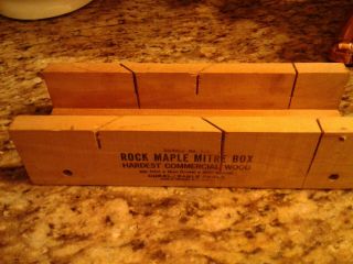 Vintage Durall No.  112 Rock Maple Mitre Box - Yonkers Ny
