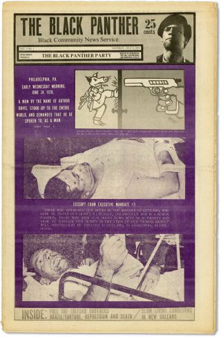 Black Panther Newspaper V.  5,  N.  1 (july 11,  1970) - Bobby Seale/emory Douglas Artwork
