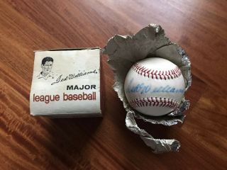 1950s Ted Williams Sears & Roebuck Co.  Model Baseball Picture Box