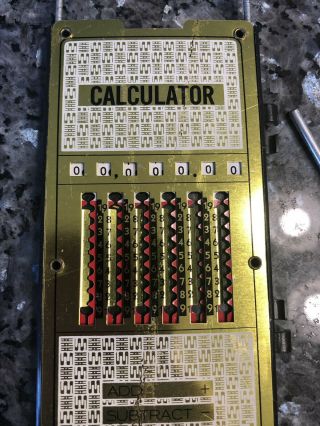 Vintage Duplex Calculator Addition Subtraction Multiply Slider 2