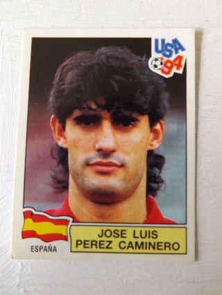 Panini Usa 94 World Cup 1994 Sticker 192 Jose Luis Perez Caminero Spain -