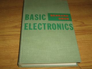 Vintage Hard Cover Book 1959 Basic Electronics Bernard Grob