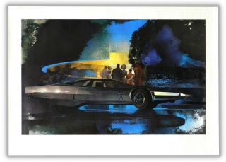 Syd Mead Four - Large Portfolio Prints From Us Steel “innovations” (1968)