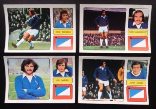 Everton 4 X Fks Stickers 1973 - 74 The Wonderful World Of Soccer Stars
