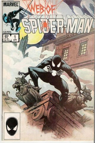 1985 Web Of Spiderman No.  1 Marvel Comic Vintage
