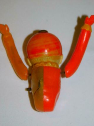 Vintage 1940 ' s Occupied Japan Celluloid Wind Up Child Clown Toy - No Key or Legs 3