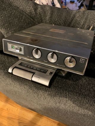Vintage 1969 Panasonic Under Dash Car 8 - Track Player Tape Job With Amp And Tuner