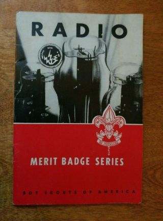 Vtg Bsa Boy Scouts Radio Merit Badge Book Printed 1960 Copyright 1947 Bob Hope