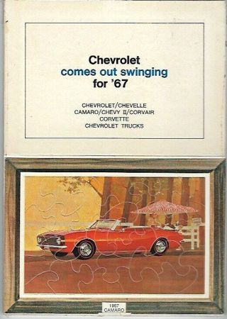 1967 Chevolet Camaro Advertising Jigsaw Puzzle,