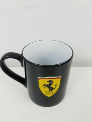 Ferrari Coffee Mug Black Classic Scuderia Logo Signature Scudetto Horse Ceramic 2