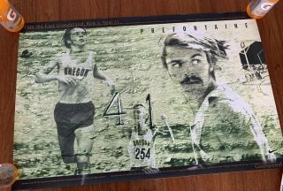 Rare Vtg 1997 Nike Steve Prefontaine Seat 41 Godspeed Running Poster Must