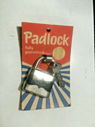 Vintage Padlock W/ Keys West Germany