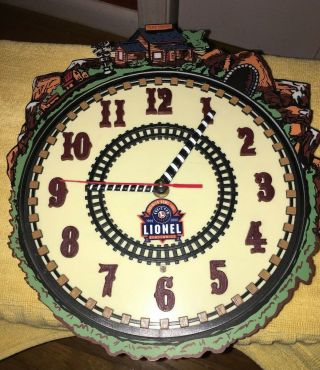 Lionel 100th Anniversary Battery Operated Train Clock 1900 - 2000 Sounds No Train