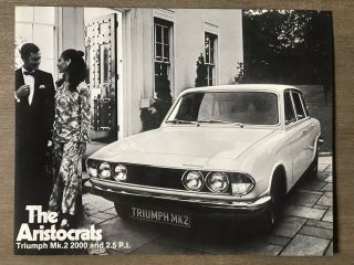 1970 Triumph Mk.  2 2000 & 2.  5 Pi Australian Sales Brochure