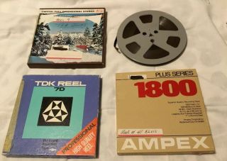 4 Reel To Reel Tapes Home Recorded Elvis,  Tom Jones And Other Oldies