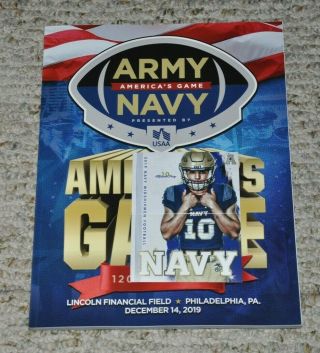 2019 Army - Navy Game Program Official Malcolm Perry Schedule -