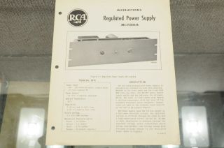 Rca Regulated Power Supply Mi - 11318 - B Ib - 24815