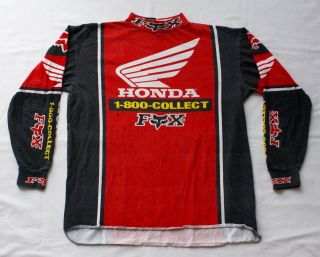 Vintage Motocross Fox Racing Dirtbike Supercross Hondaline Jt Racing Mx Honda