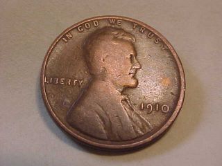 Vintage 1910 Lincoln Wheat 1¢ Penny Us Money Coin - - 2