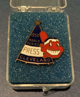 Authentic 1954 Cleveland Indians World Series Press Pin