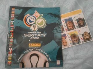 Panini World Cup 2006 Germany Empty Album,  With Sheet Of 6 Stickers