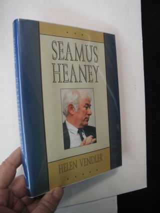 Poet Seamus Heaney & Helen Vendler Signed Criticism Interpretation 1998 Ireland