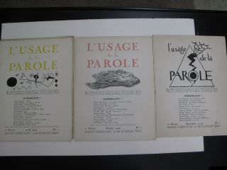 3 Issues Hugnet French Surrealism Scarce L 
