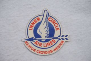 Inner Circle Airlines Airlines Airline Luggage Label Heston Croydon