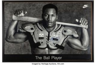 - Old Stock Nike Poster Bo Jackson The Ball Player.