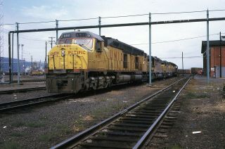 Railroad Slide Union Pacific Dda40x 6911 Yard Scene 1973