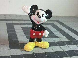 Vintage Walt Disney Mickey Mouse Ceramic Figure 5 " Made In Japan