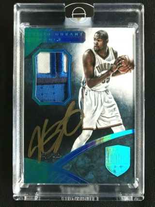 2014 - 15 Panini Eminence Basketball Kevin Durant Auto Patch Platinum 1/1