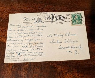 Notre Dame Rare Football Rockne 1924 Nebraska Four Horsemen Post Card Postcard 3