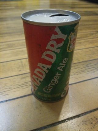 Vintage Canada Dry Cola and Ginger Ale Steel Soda Pop Cans 2