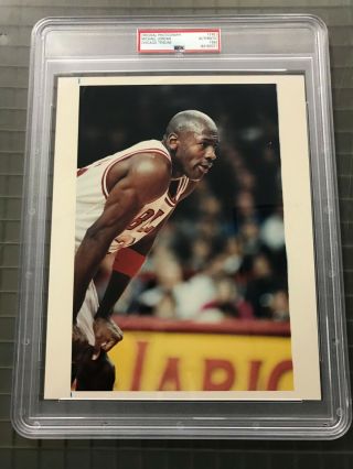 1992 Michael Jordan Bulls Hof Chicago Tribune Psa/dna Type 1 Photo