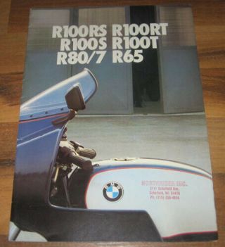 1979 Bmw Motorcycle Brochure_r100rs R100rt R100s R100t_r80/7_r65_original