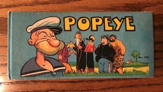 Adventures Of Popeye,  Saalfield Big Little Book 1051,  1934 Very,  Fine