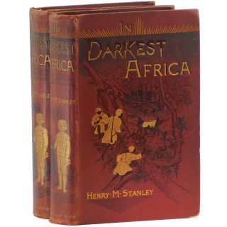 1890 Two Volumes In Darkest Africa Henry Stanley 1st Uk Edition 3 Folding Maps