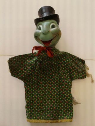 Vintage Gund Jiminy Cricket Hand Puppet Walt Disney Productions