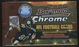 2000 Bowman Chrome Football Hobby Box Tom Brady Rc Year