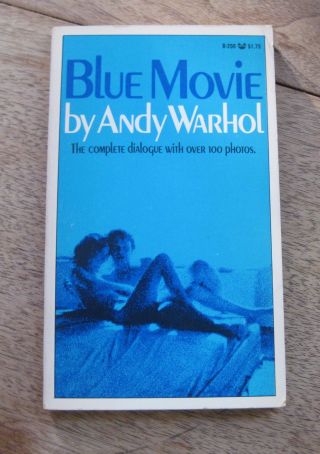 Blue Movie By Andy Warhol - 1st Printing Stated Pb - 1970 - Erotic Film - Vg,