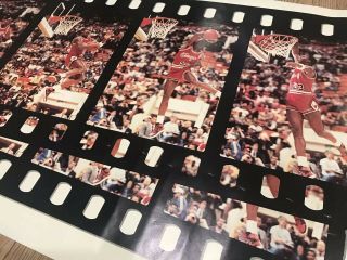 Vintage Nike RECALLED Michael Jordan FREEZE FRAME NBA Poster Wings OG 1 3 4 11 2
