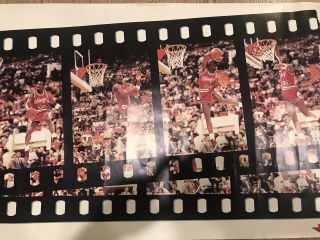 Vintage Nike RECALLED Michael Jordan FREEZE FRAME NBA Poster Wings OG 1 3 4 11 3