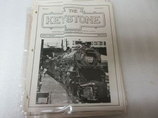 The Keystone - Pennsylvania Railroad 1978 Volume 11 1,  2,  3,  4 Complete Set