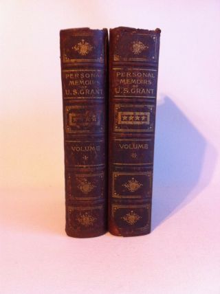 The Personal Memoirs Of U.  S.  Grant.  Charles L.  Webster & Co 1885 1st Leather