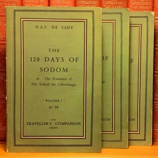 120 Days Of Sodom,  Marquis De Sade.  First Edition In English,  1st Printing.