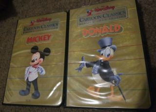 Vintage Walt Disney Beta Max Tapes Cartoon Classics Gold Edition Mickey Donald